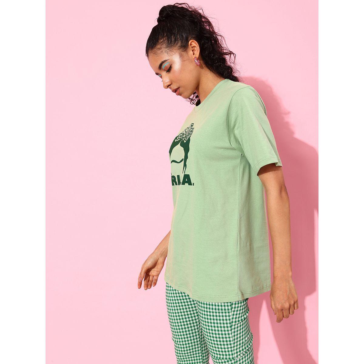Dillinger Oversized Frida Graphic Print T-Shirt with Drop Shoulder Sleeves-women-clothing-tshirts-image-3