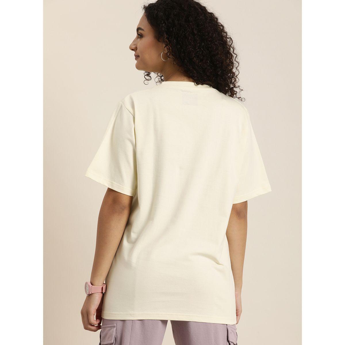 Dillinger Oversized Graphic Print T-Shirt with Short Sleeves-women-clothing-tshirts-image-4