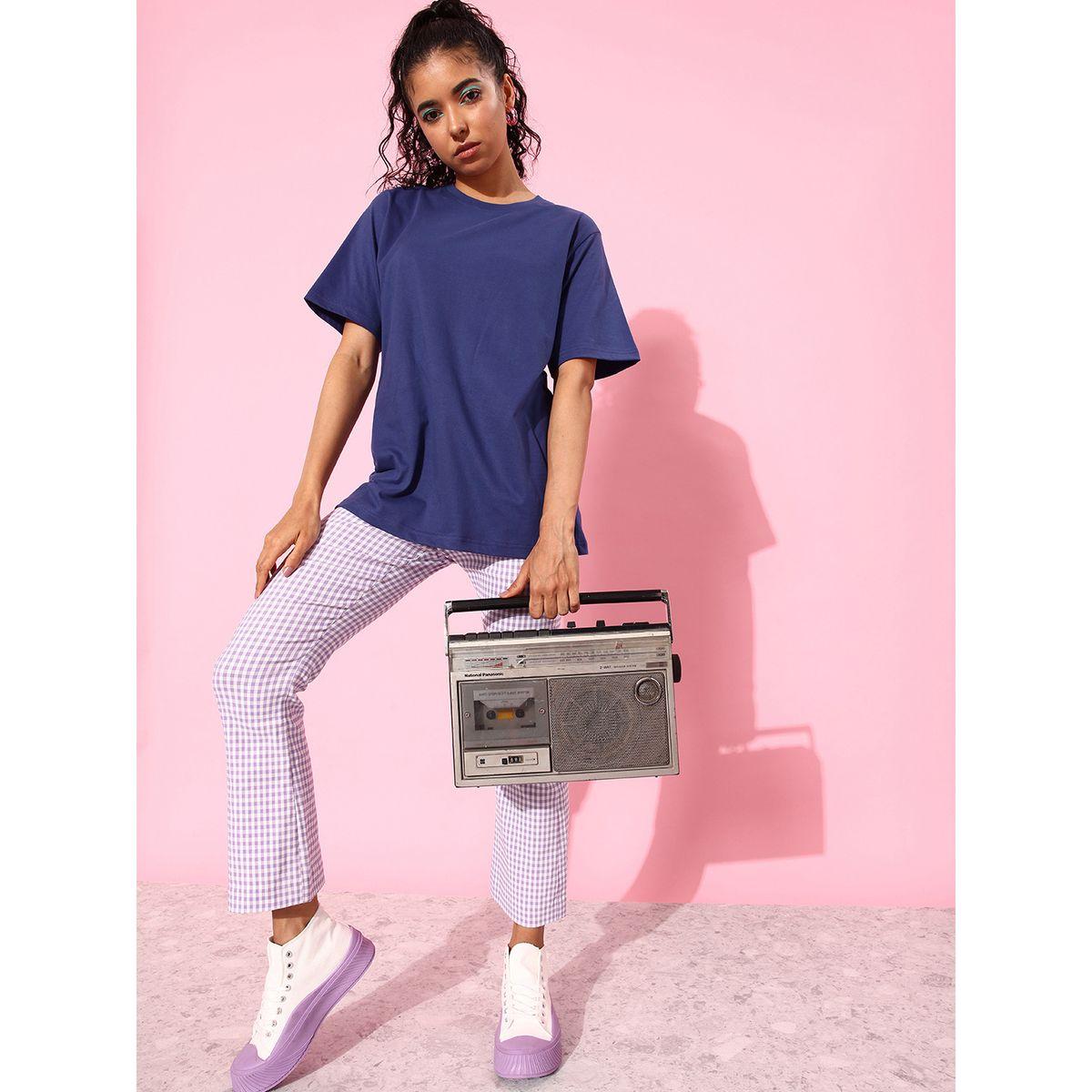 Dillinger Oversized Back Graphic Print T-Shirt with Short Sleeves-women-clothing-tshirts-image-2