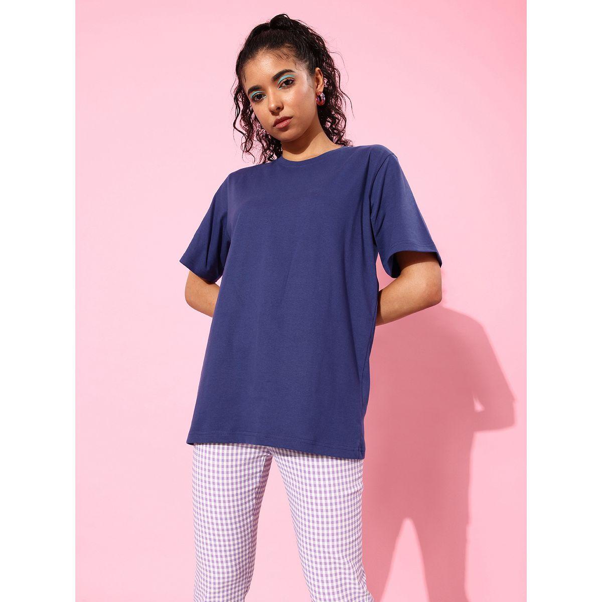 Dillinger Oversized Back Graphic Print T-Shirt with Short Sleeves-women-clothing-tshirts-image-3