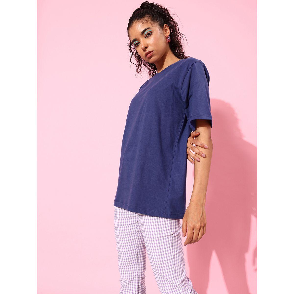 Dillinger Oversized Back Graphic Print T-Shirt with Short Sleeves-women-clothing-tshirts-image-4