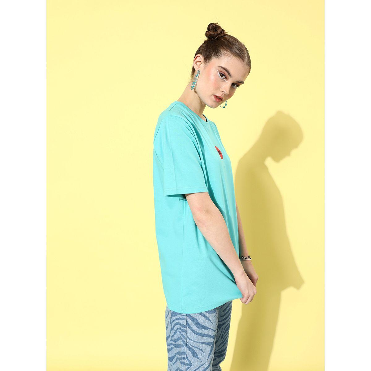 تيشيرت واسع بطبعة جرافيك واكمام قصيرة-women-clothing-tshirts-image-4