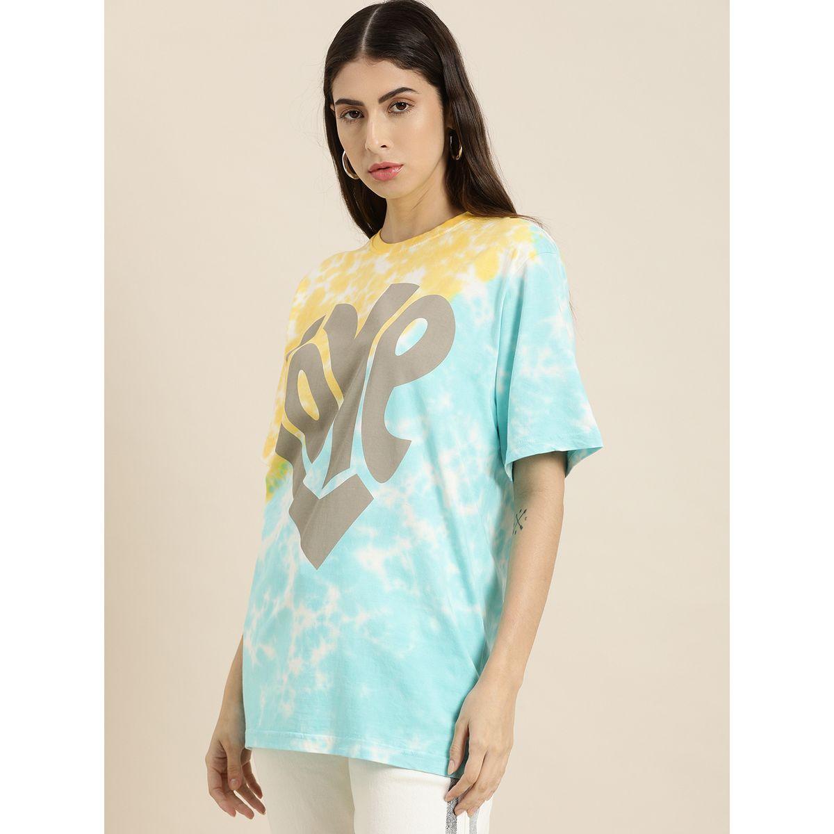 Dillinger Oversized Tie Dye Typography Print T-Shirt-women-clothing-tshirts-image-3