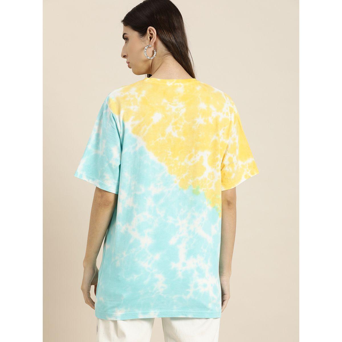Dillinger Oversized Tie Dye Typography Print T-Shirt-women-clothing-tshirts-image-4