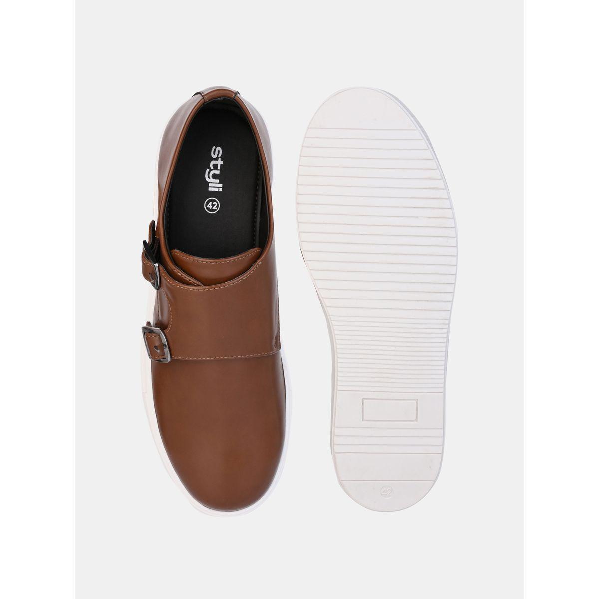 Styli Double Strap Buckled Flat Sole Casual Shoes-men-shoes-loafersandmoccasins-image-6