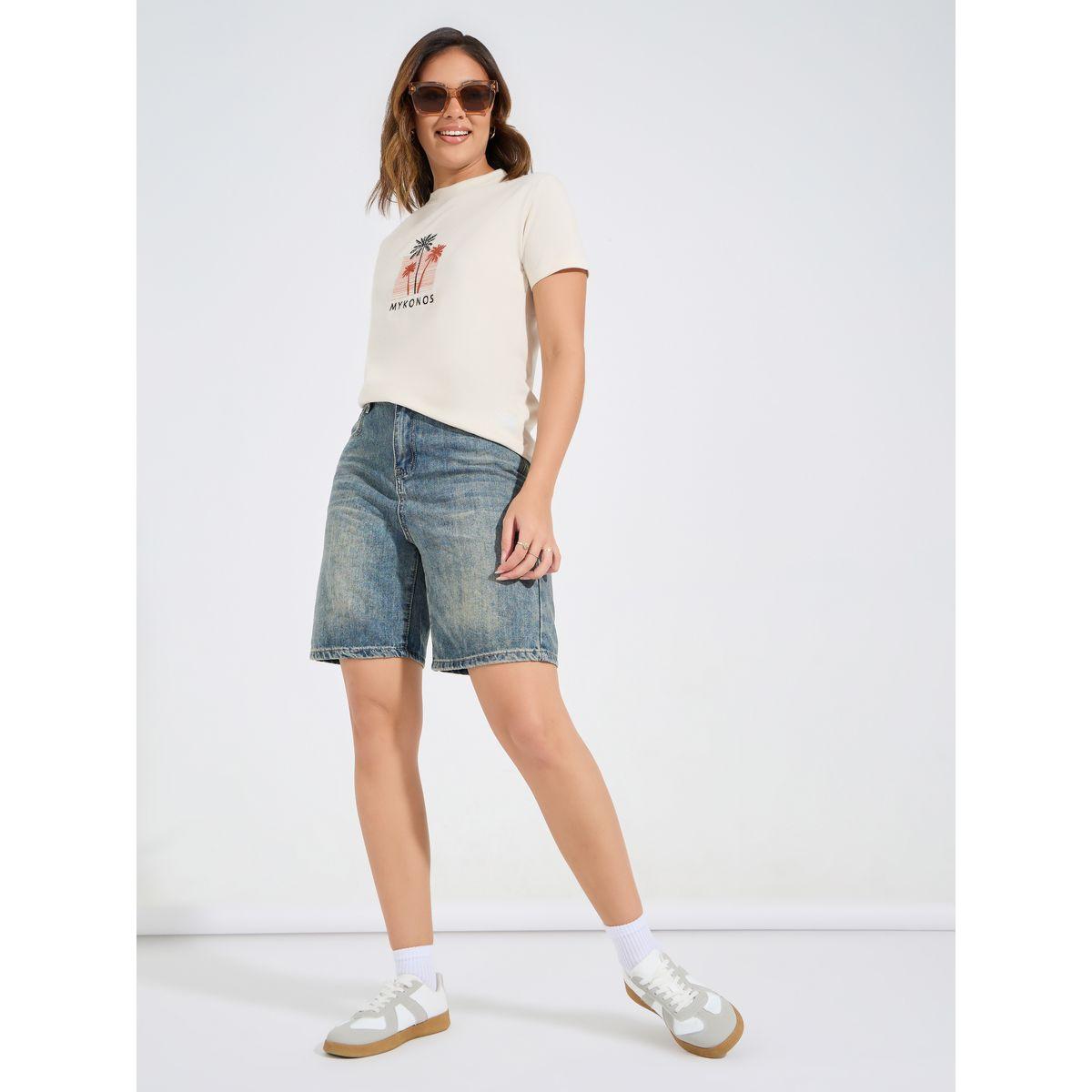 Styli Regular Fit Embroidery Detail T-Shirt-women-clothing-tshirts-image-2