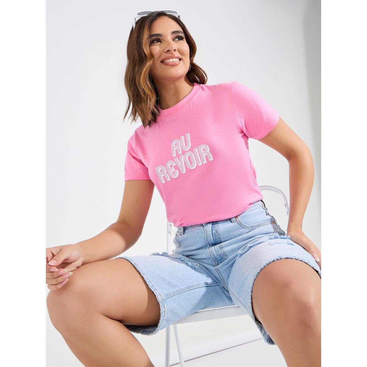 Styli Regular Fit Slogan Print T-Shirt-women-clothing-tshirts-image-1