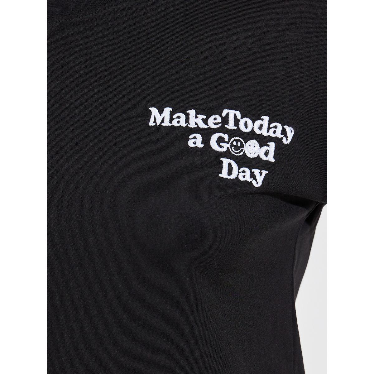 Styli Regular Fit Embroidered Slogan T-Shirt with Dropped Shoulder-women-clothing-tshirts-image-3