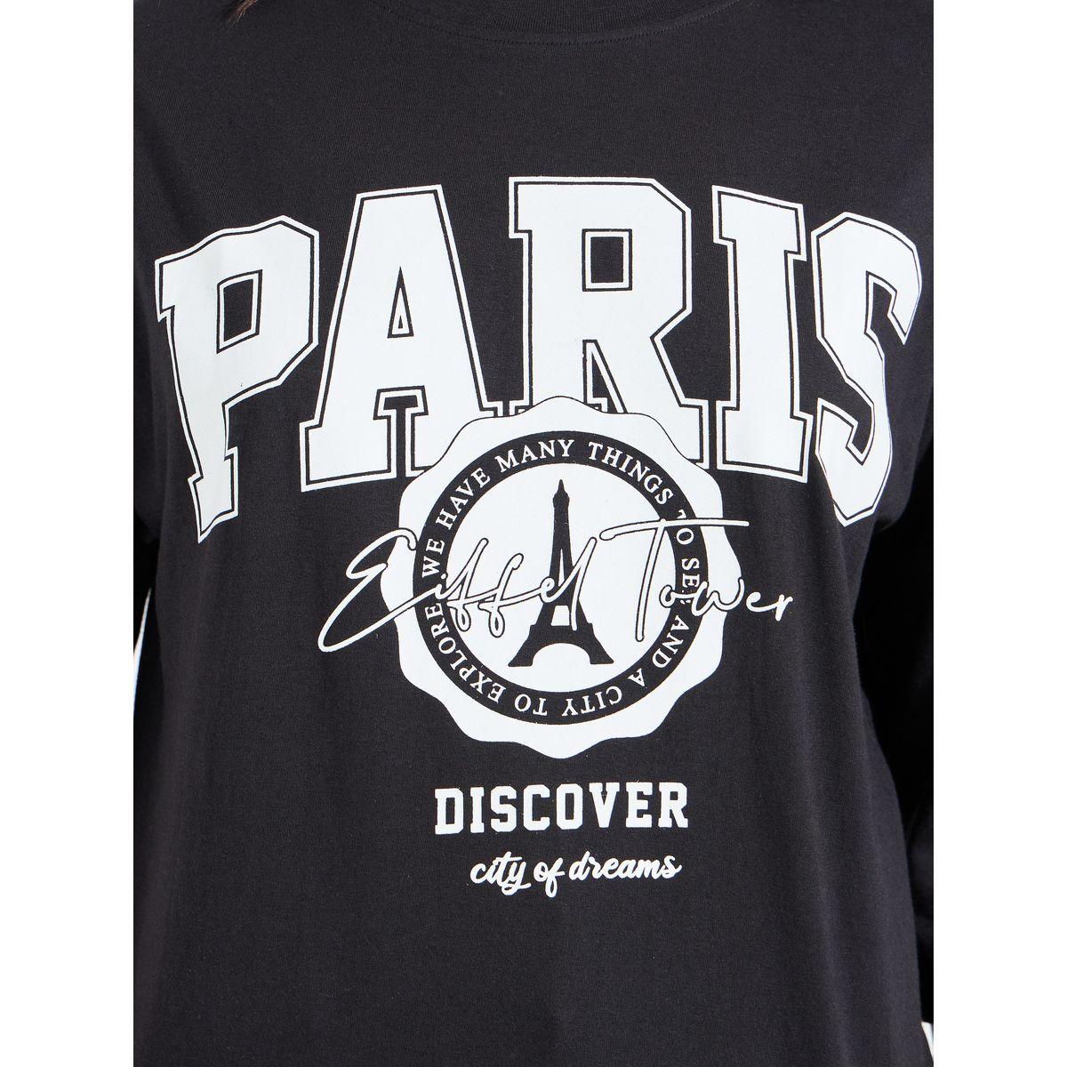 Styli Oversized Graphic Print T-Shirt with Exaggerated Sleeves-women-clothing-tshirts-image-4