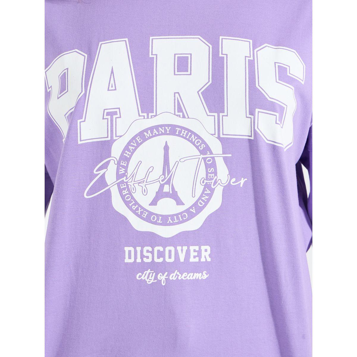 Styli Oversized Graphic Print T-Shirt with Exaggerated Sleeves-women-clothing-tshirts-image-4