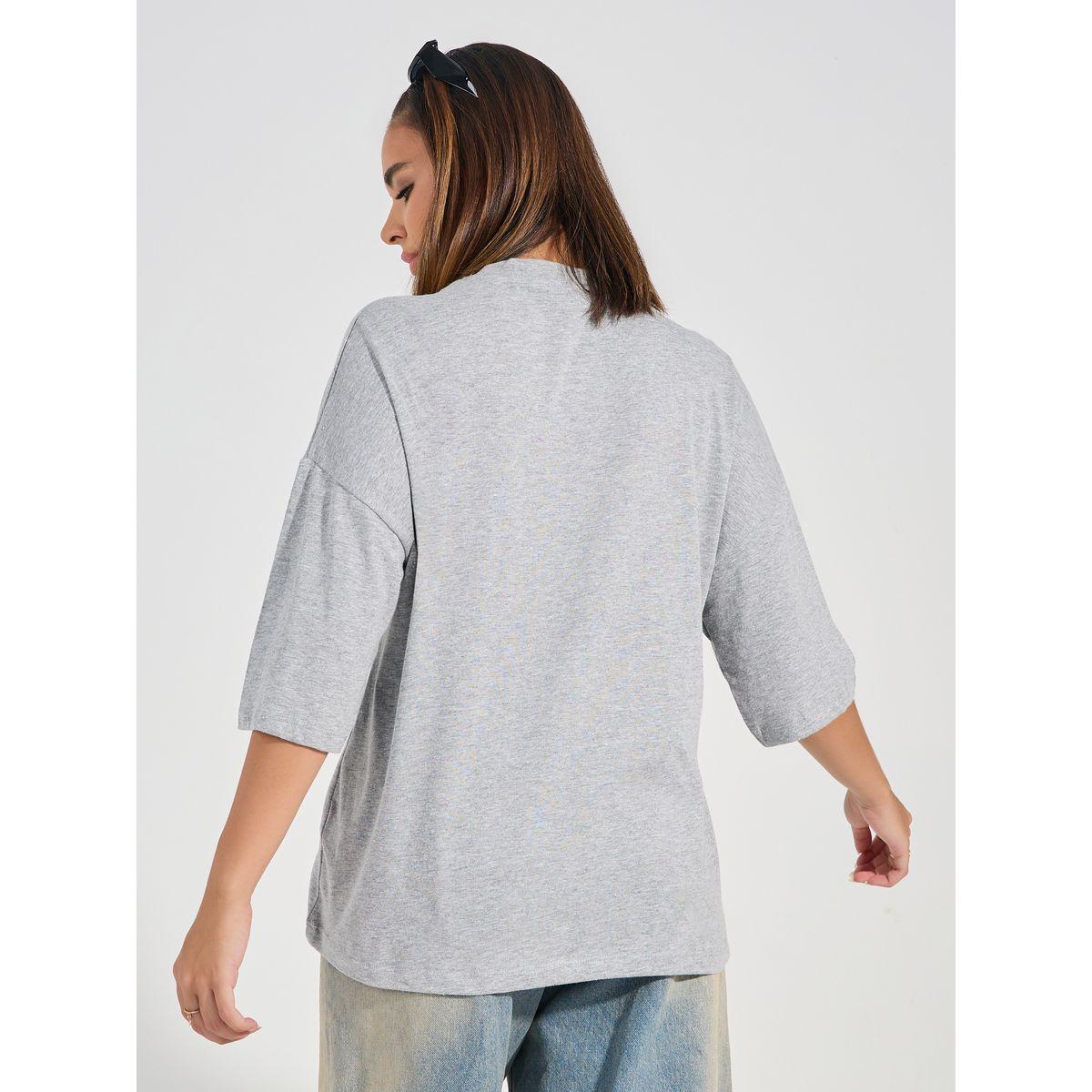 تيشيرت فضفاض مطبع بطبعة جرافيك-women-clothing-tshirts-image-5