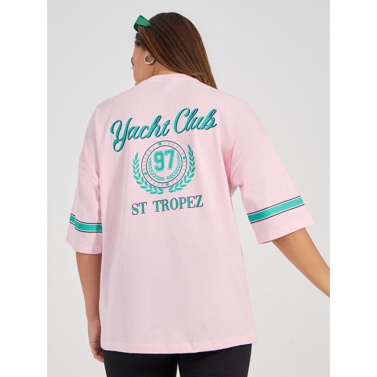 Styli Oversized Varsity Print Dropped Shoulder T-Shirt-women-clothing-tshirts-image-1