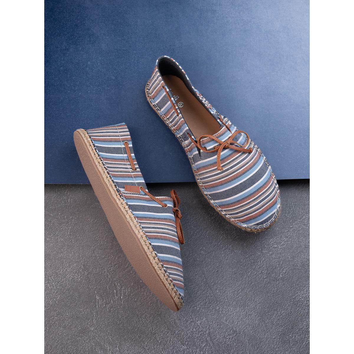 Styli Summer Stripe Canvas Slip On Espadrilles-men-shoes-loafersandmoccasins-image-2