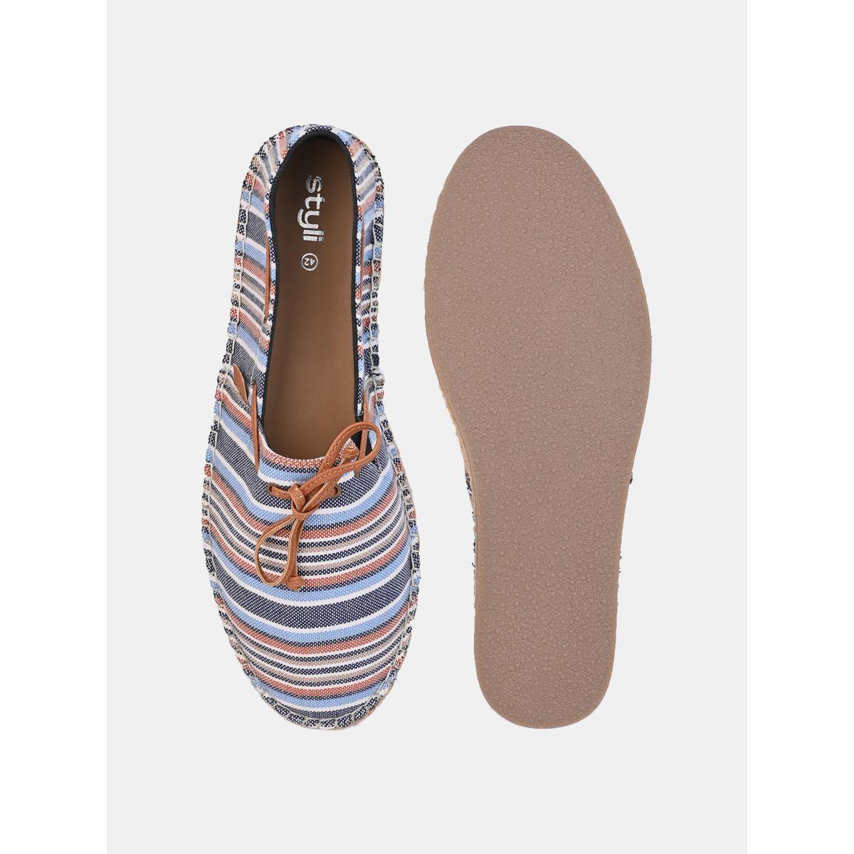 Styli Summer Stripe Canvas Slip On Espadrilles-men-shoes-loafersandmoccasins-image-5