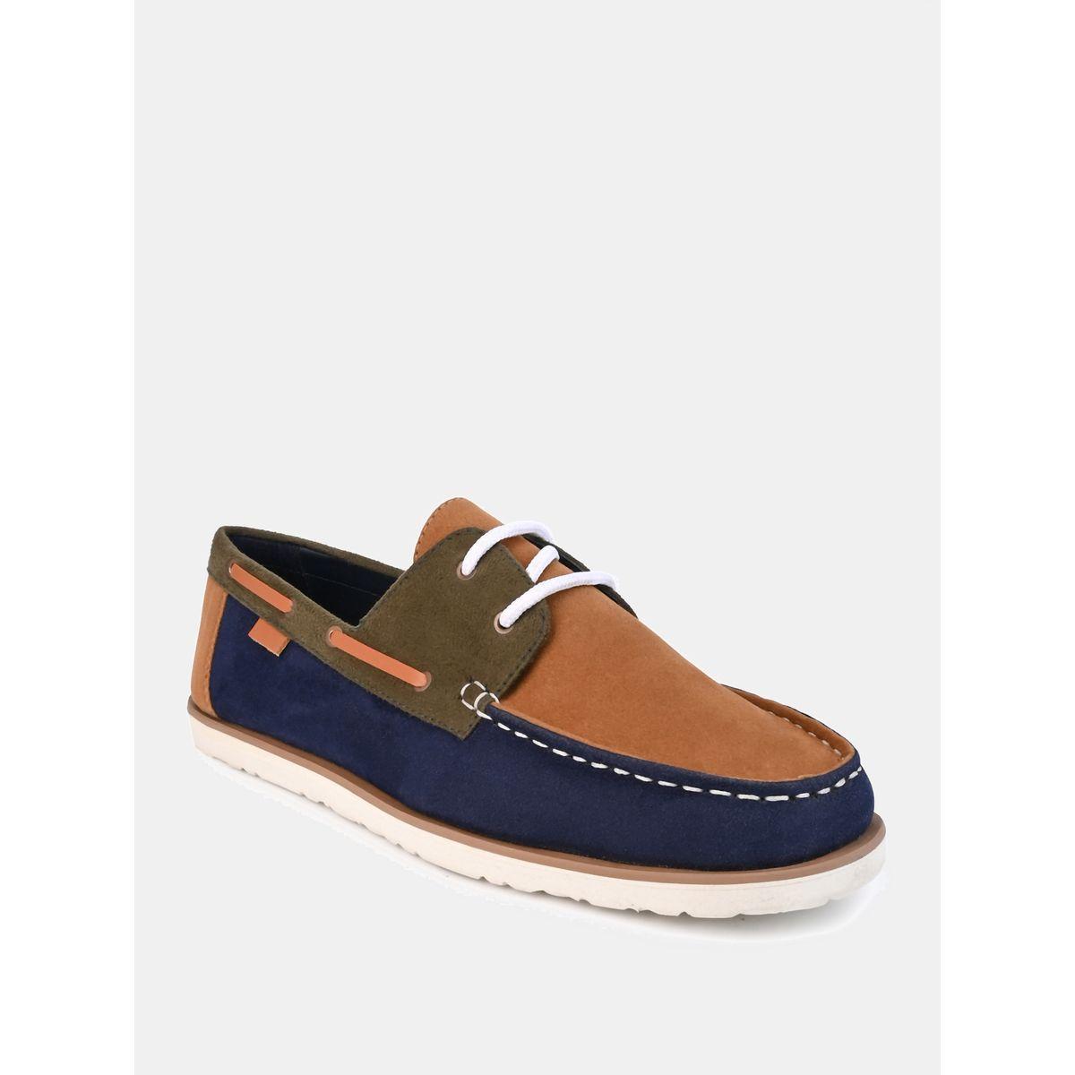 Styli Colorblock Lace Up Dockside Shoes-men-shoes-loafersandmoccasins-image-2