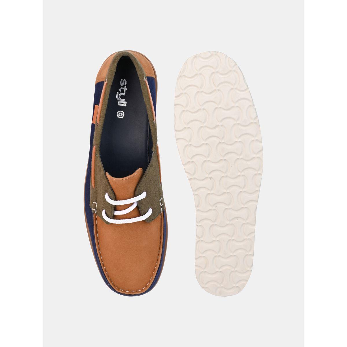 Styli Colorblock Lace Up Dockside Shoes-men-shoes-loafersandmoccasins-image-5