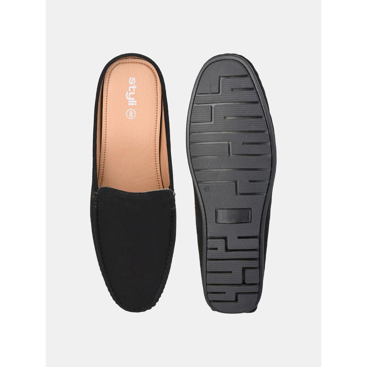 Styli Faux Suede Open Back Mules-men-shoes-loafersandmoccasins-image-6