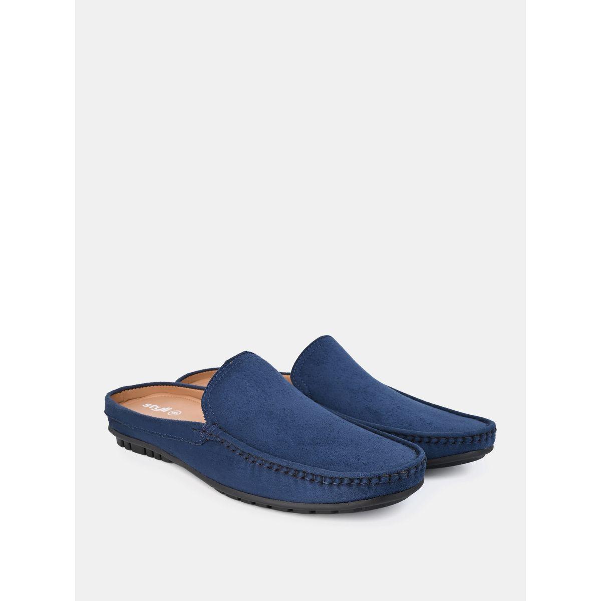 Styli Faux Suede Open Back Mules-men-shoes-loafersandmoccasins-image-2