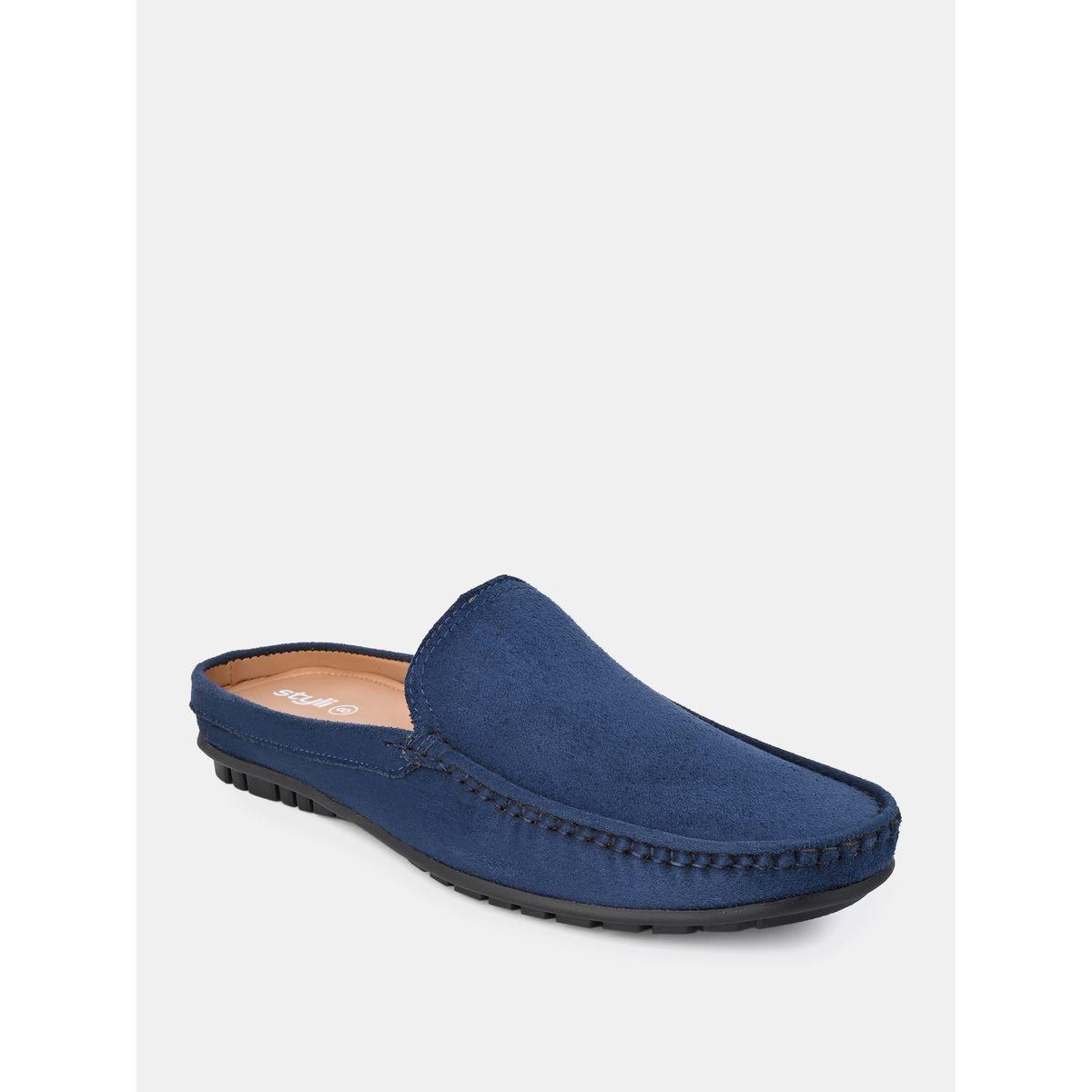 Styli Faux Suede Open Back Mules-men-shoes-loafersandmoccasins-image-3