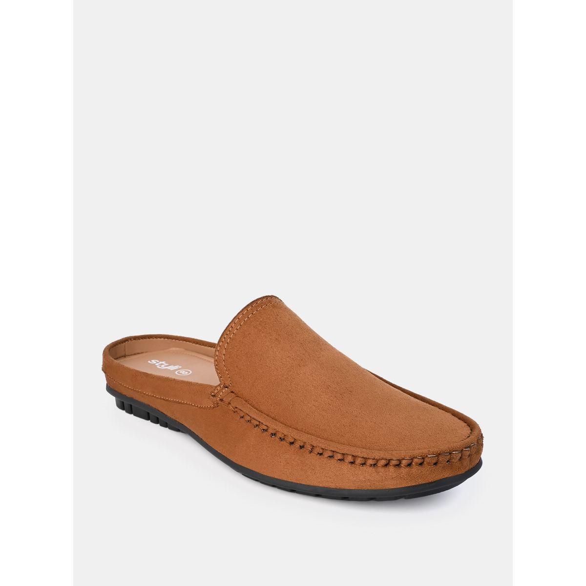 Styli Faux Suede Open Back Mules-men-shoes-loafersandmoccasins-image-3