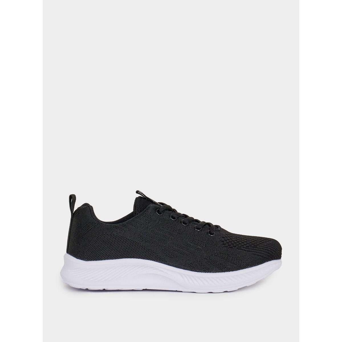 Styli Textured Lace Up Sports Running Sneakers-women-shoes-sneakers-image-1
