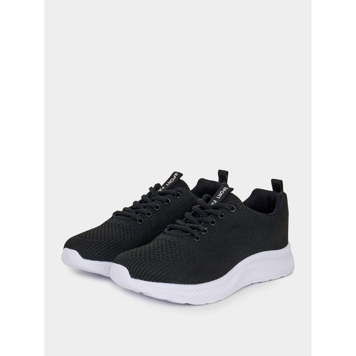 Styli Textured Lace Up Sports Running Sneakers-women-shoes-sneakers-image-2