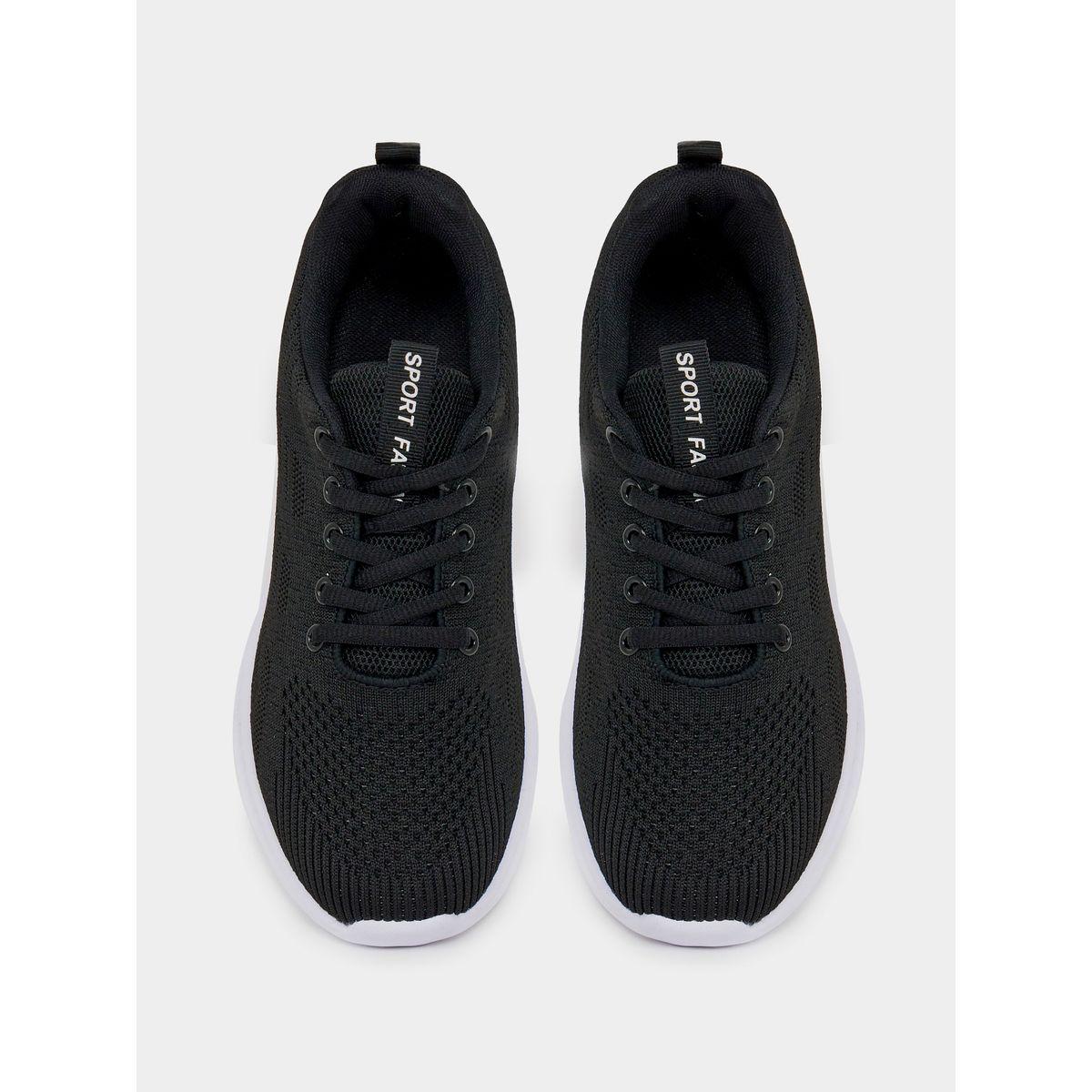 Styli Textured Lace Up Sports Running Sneakers-women-shoes-sneakers-image-5