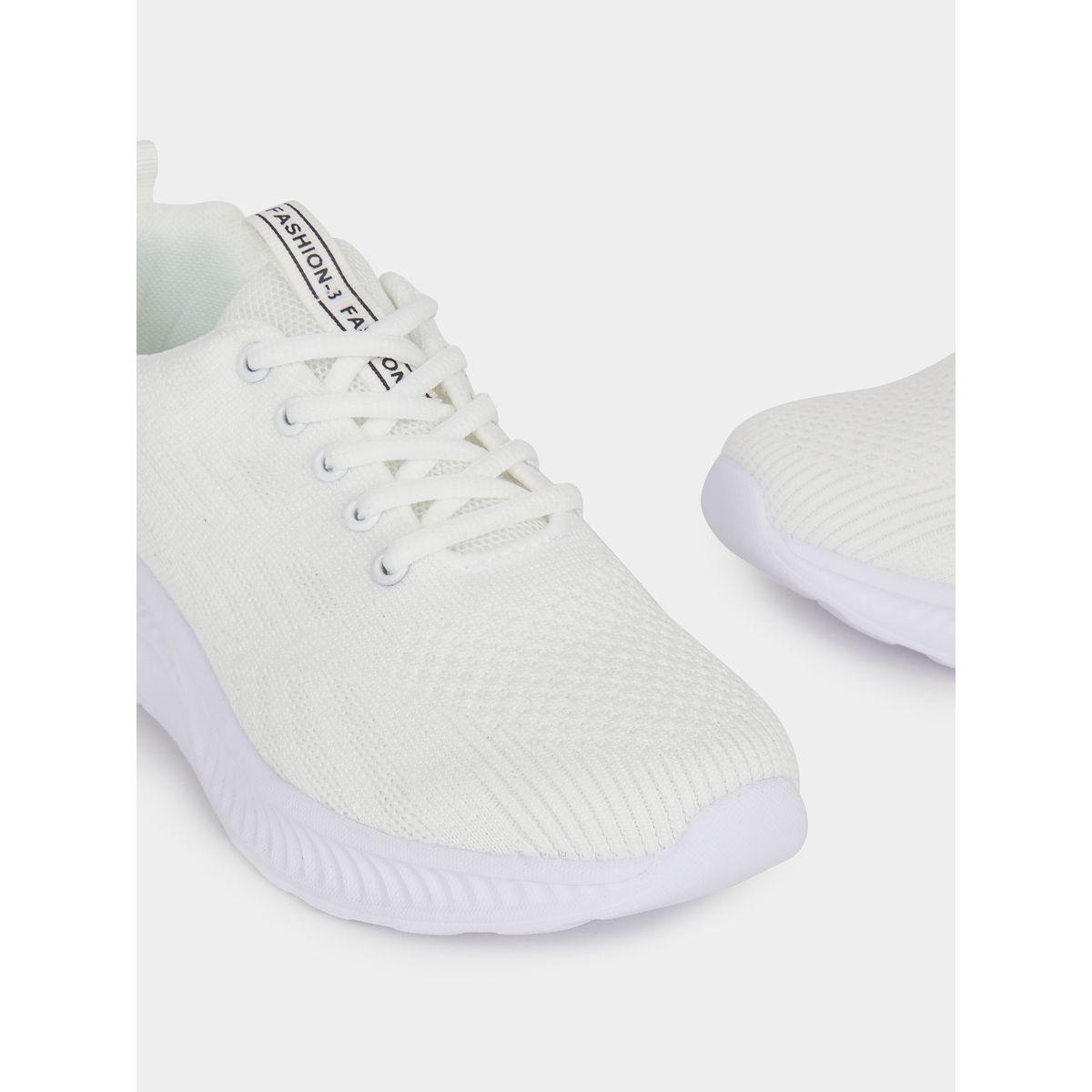 Styli Textured Lace Up Sports Running Sneakers-women-shoes-sneakers-image-3