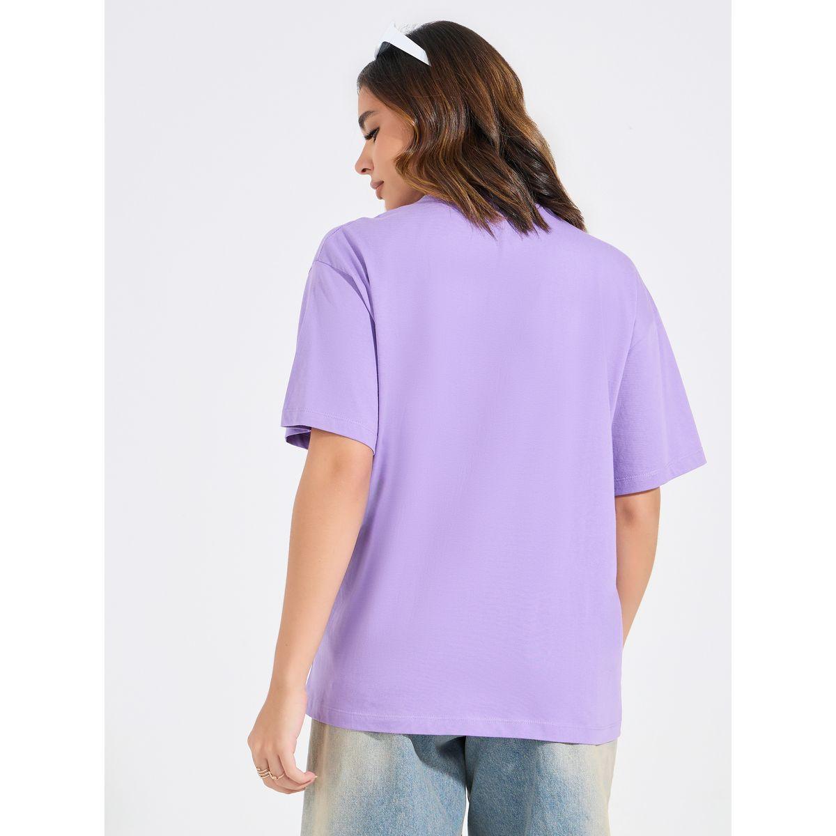 تيشيرت فضفاض مطبع بطبعة جرافيك-women-clothing-tshirts-image-5
