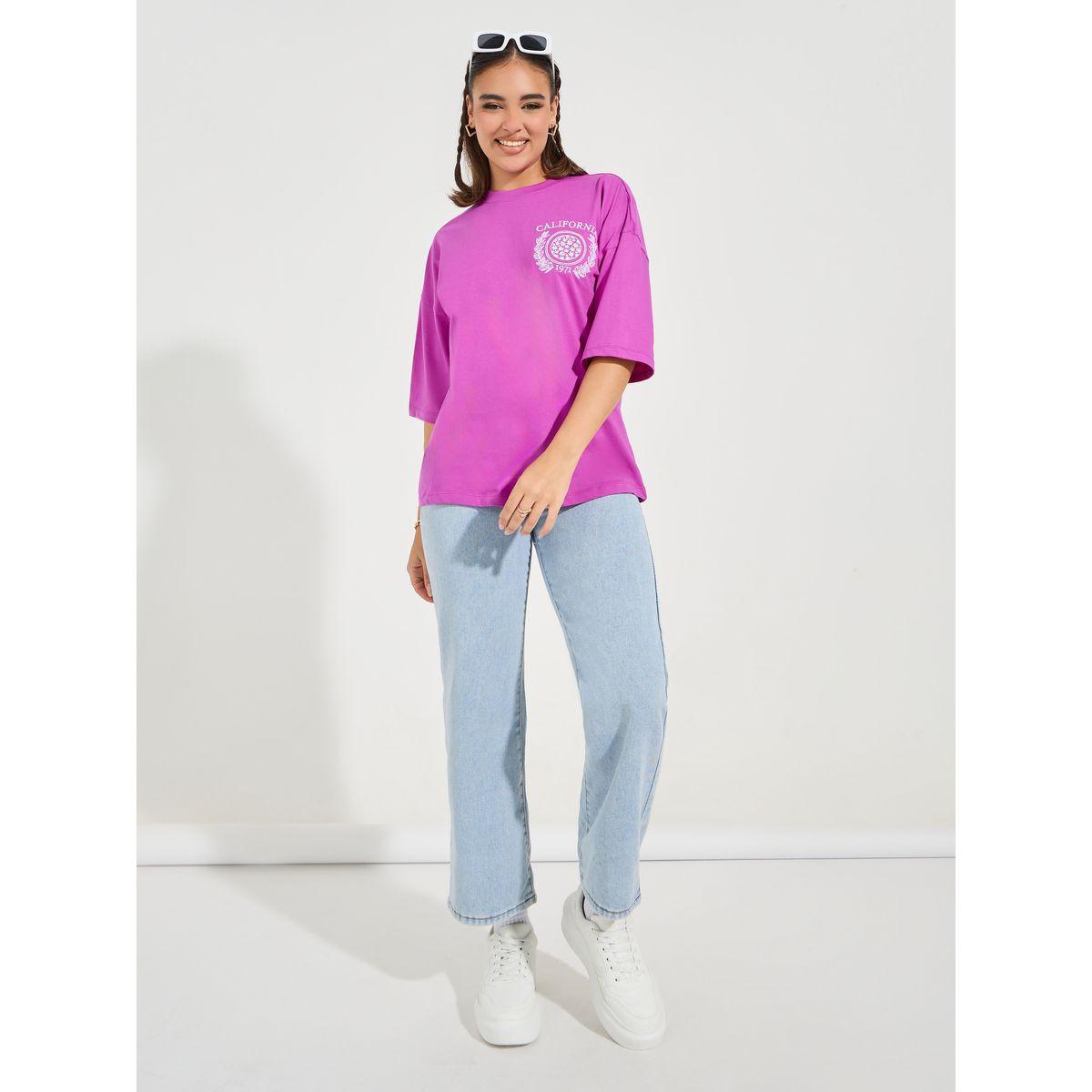Styli Oversized Embroidered T-Shirt with Dropped Shoulder-women-clothing-tshirts-image-3
