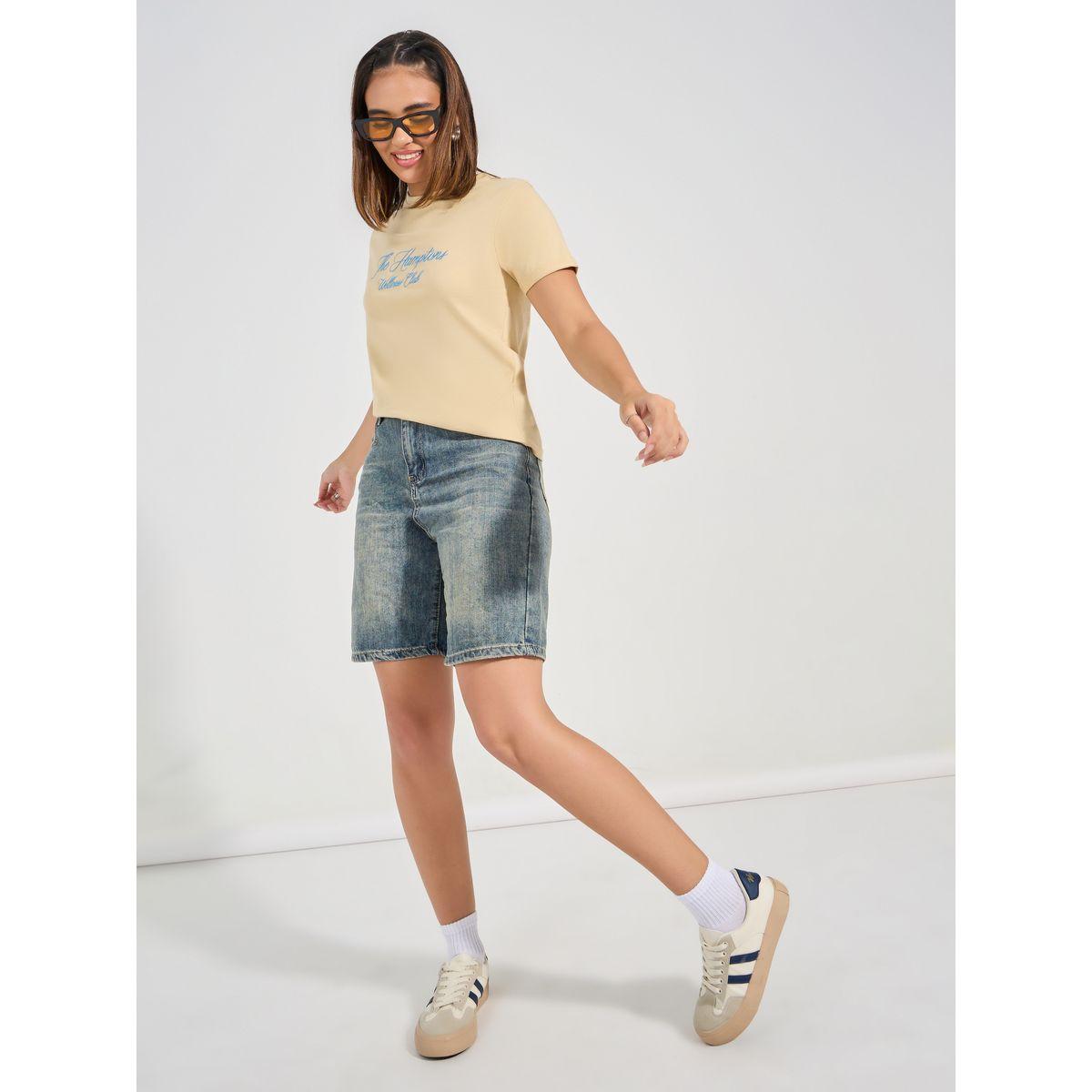 Styli Regular Fit Embroidered Turn-Up Sleeves T-Shirt-women-clothing-tshirts-image-2