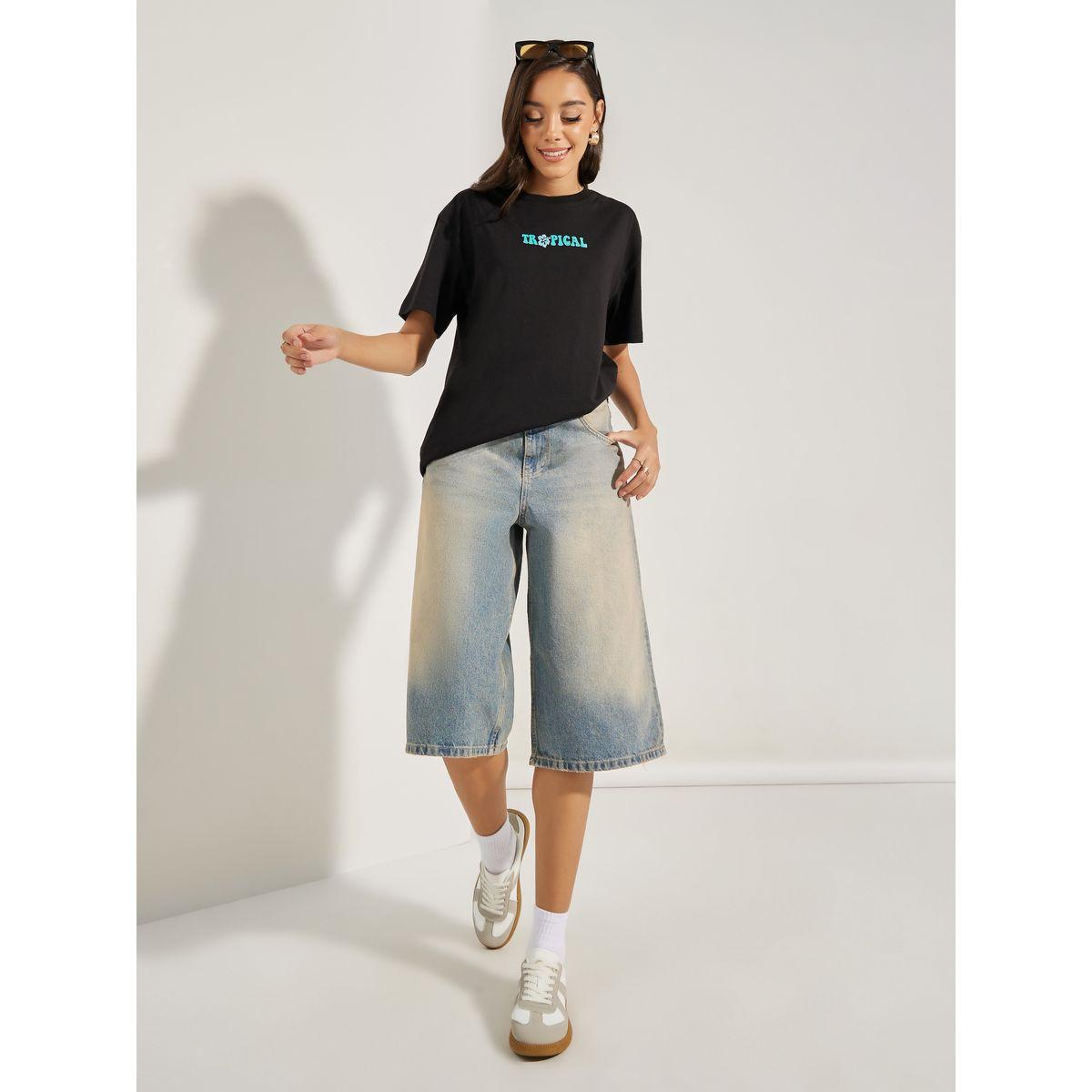Styli Oversized Catch Waves Graphic Print T-Shirt-women-clothing-tshirts-image-2