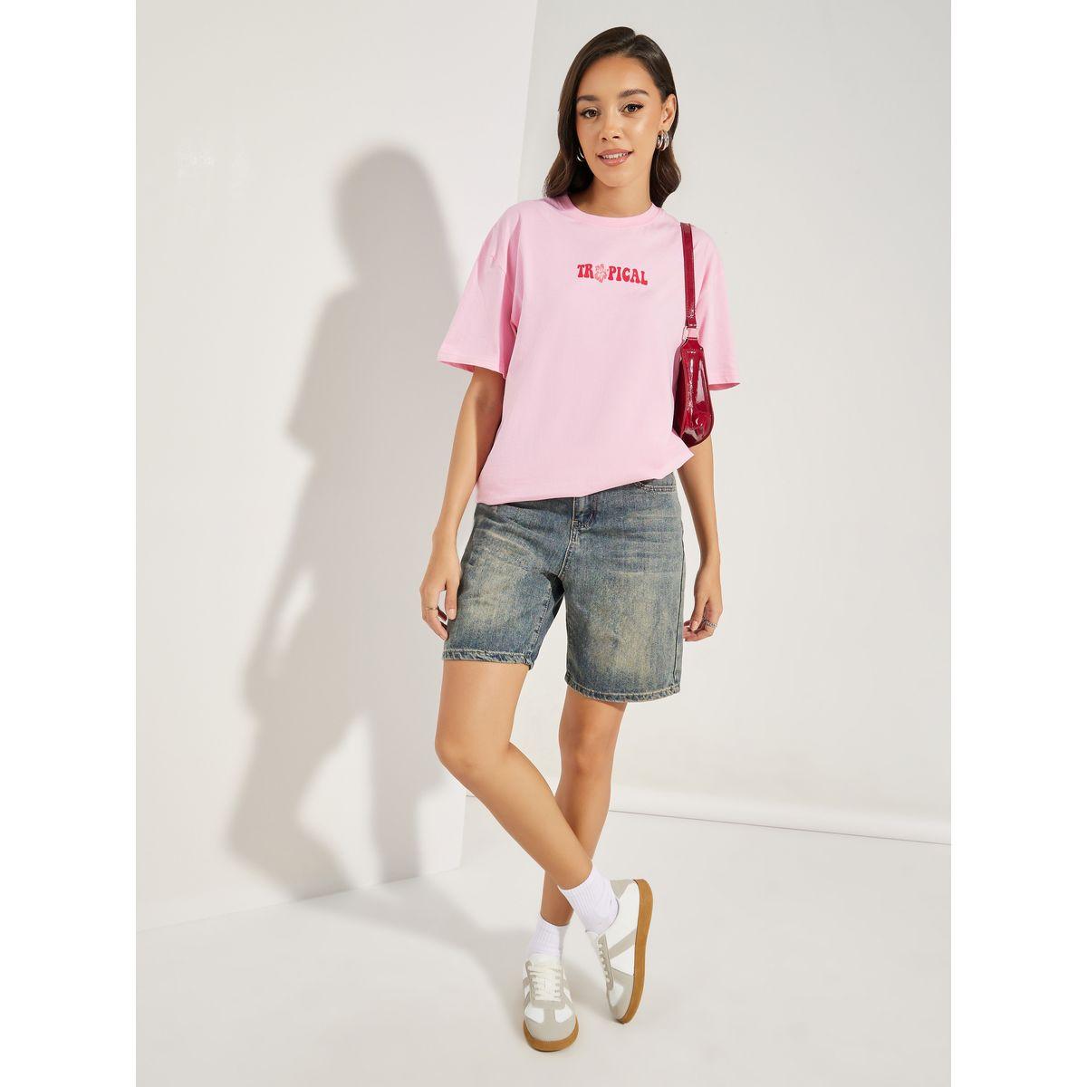 Styli Oversized Catch Waves Graphic Print T-Shirt-women-clothing-tshirts-image-2