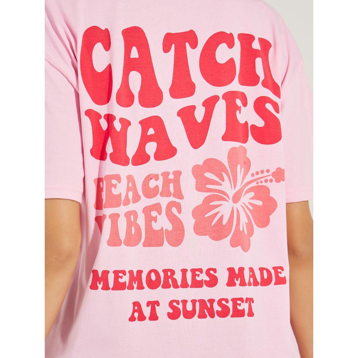 تيشيرت فضفاض مطبع بطبعة جرافيك-women-clothing-tshirts-image-7