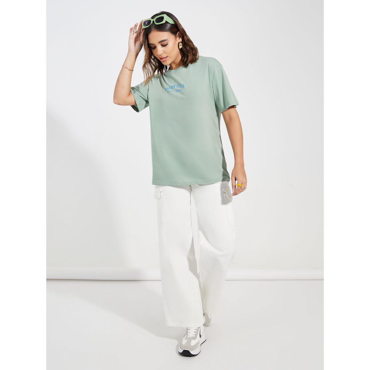 Styli Oversized Yacht Club Graphic Short Sleeves T-Shirt-women-clothing-tshirts-image-2