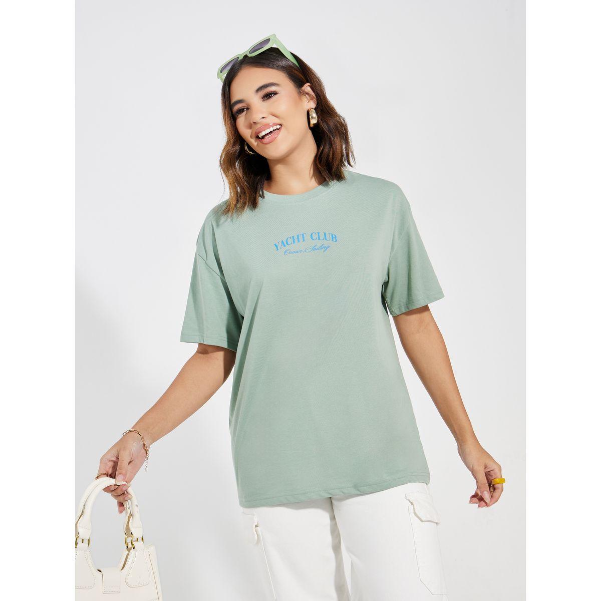 Styli Oversized Yacht Club Graphic Short Sleeves T-Shirt-women-clothing-tshirts-image-3