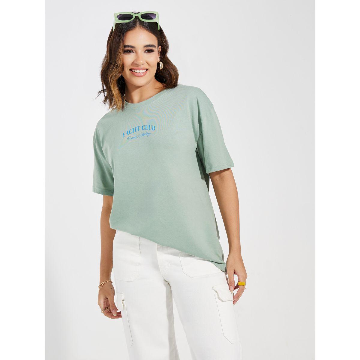 Styli Oversized Yacht Club Graphic Short Sleeves T-Shirt-women-clothing-tshirts-image-5