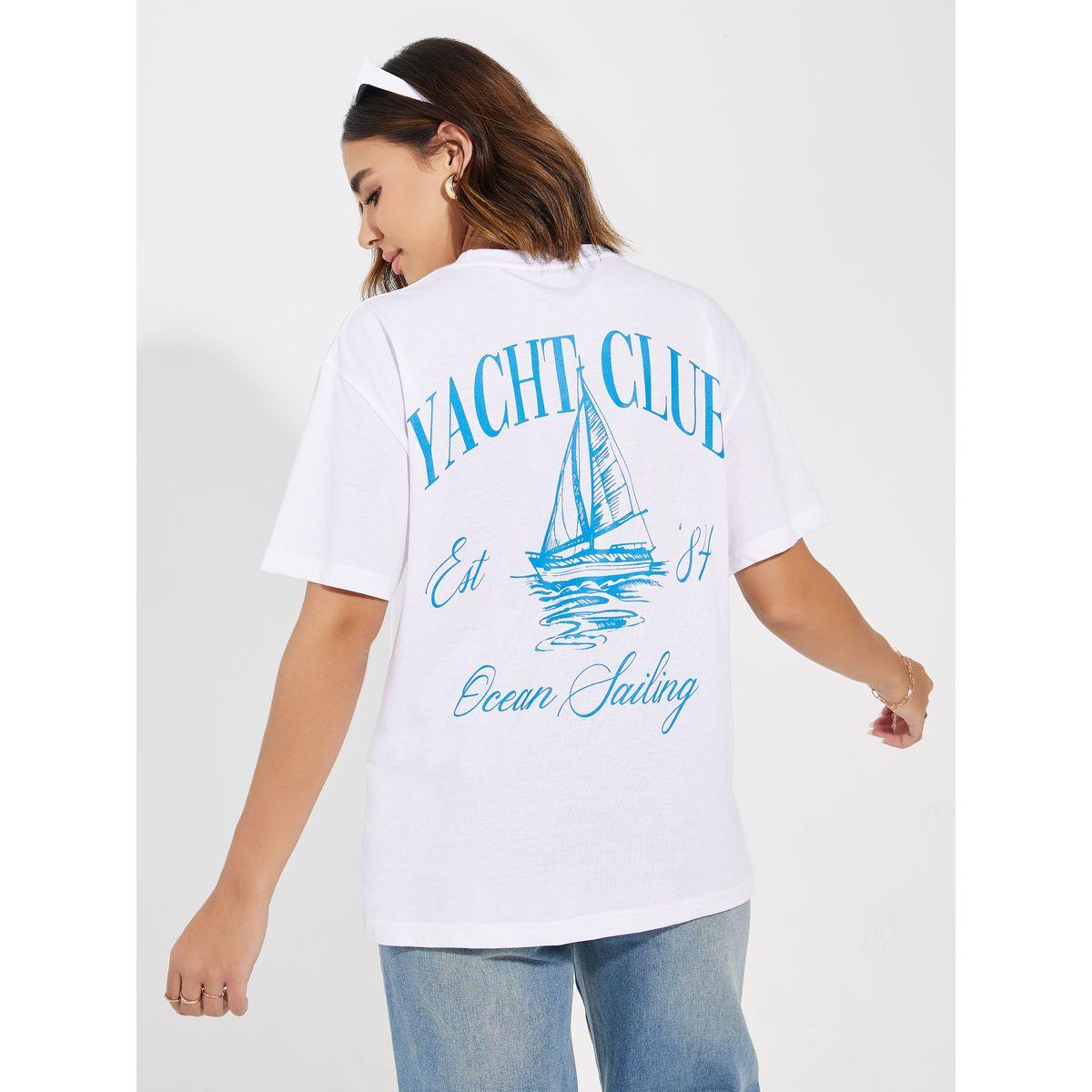 تيشيرت فضفاض مطبع بطبعة جرافيك-women-clothing-tshirts-image-1