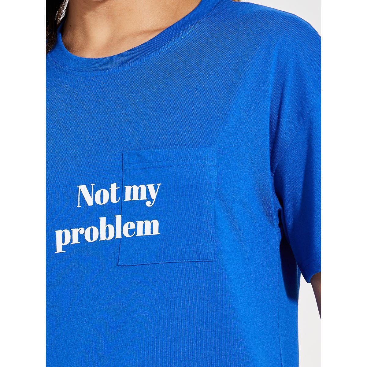 Styli Oversized Slogan Print Pocket Detail T-Shirt-women-clothing-tshirts-image-3