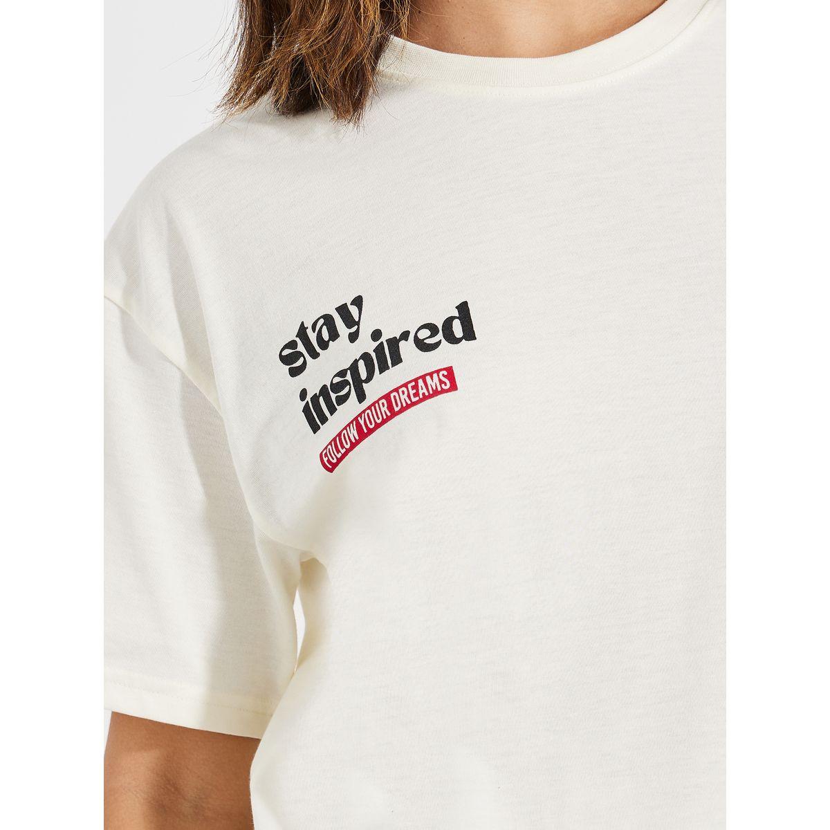 تيشيرت فضفاض مطبع بكتابة مع اكتاف منخفضة-women-clothing-tshirts-image-3