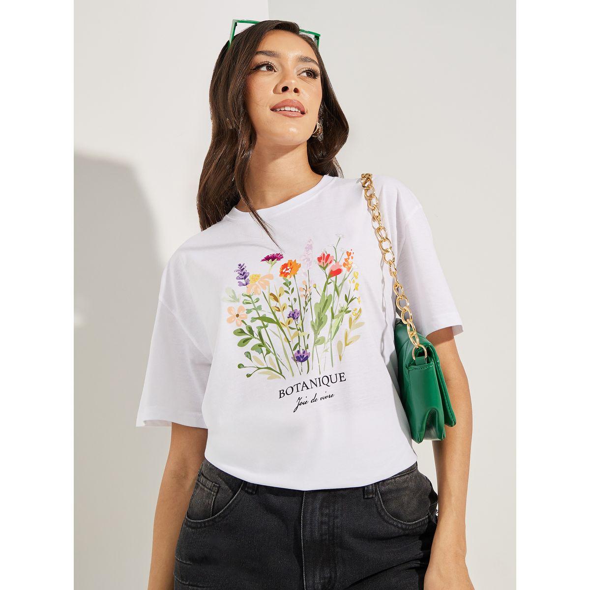 Styli Oversized Graphic Print Drop Shoulder T-Shirt-women-clothing-tshirts-image-1
