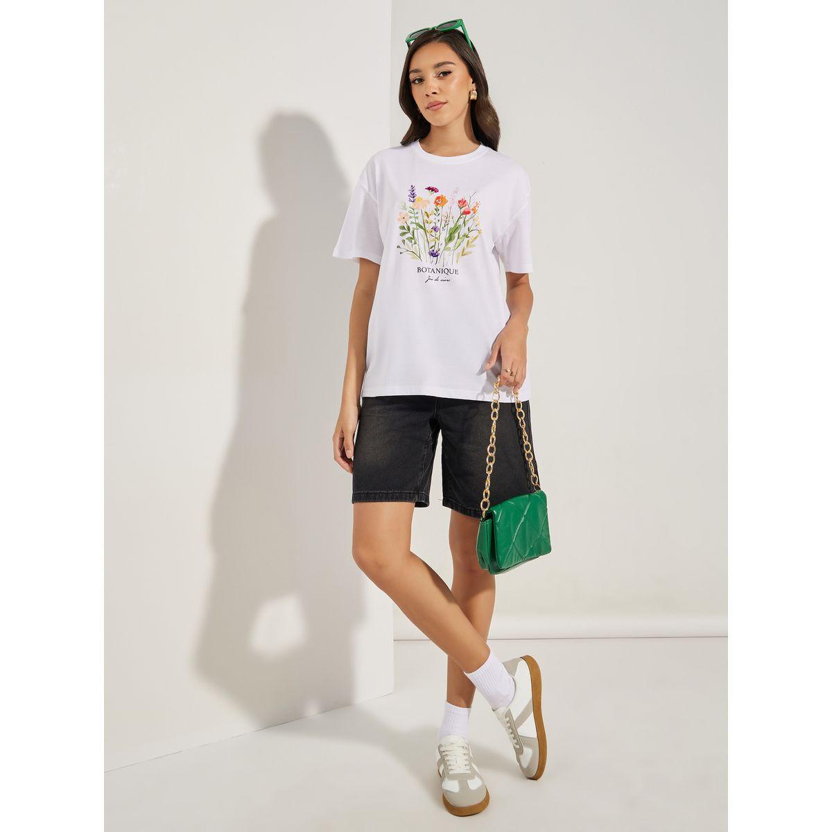تيشيرت فضفاض بطبعة جرافيك واكتاف منخفضة-women-clothing-tshirts-image-3