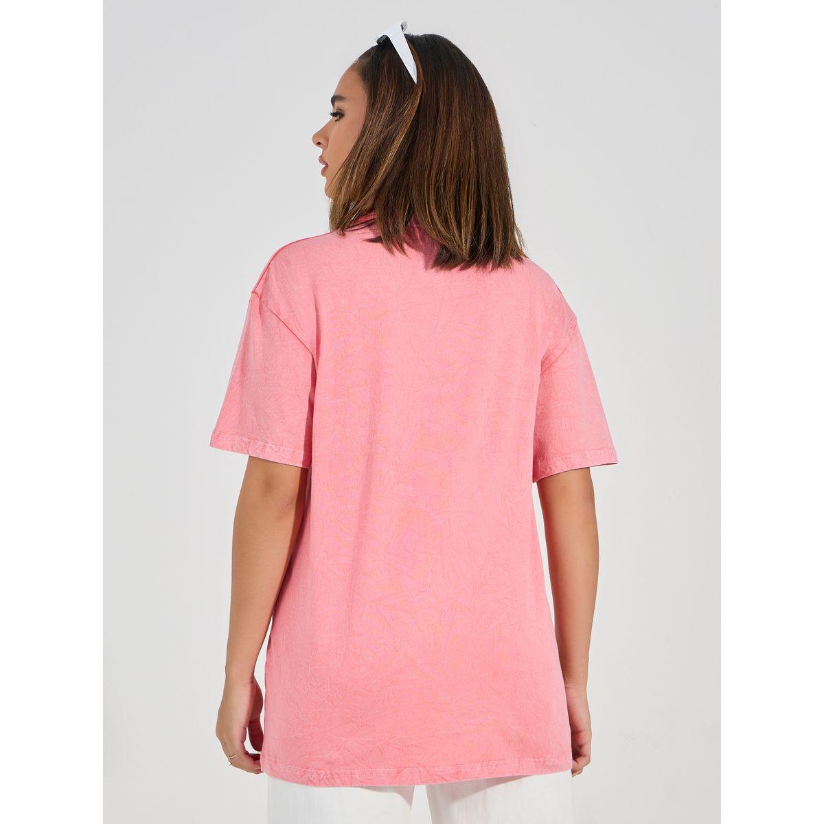 Styli Oversized Acid Wash Floral Graphic Print T-Shirt-women-clothing-tshirts-image-4