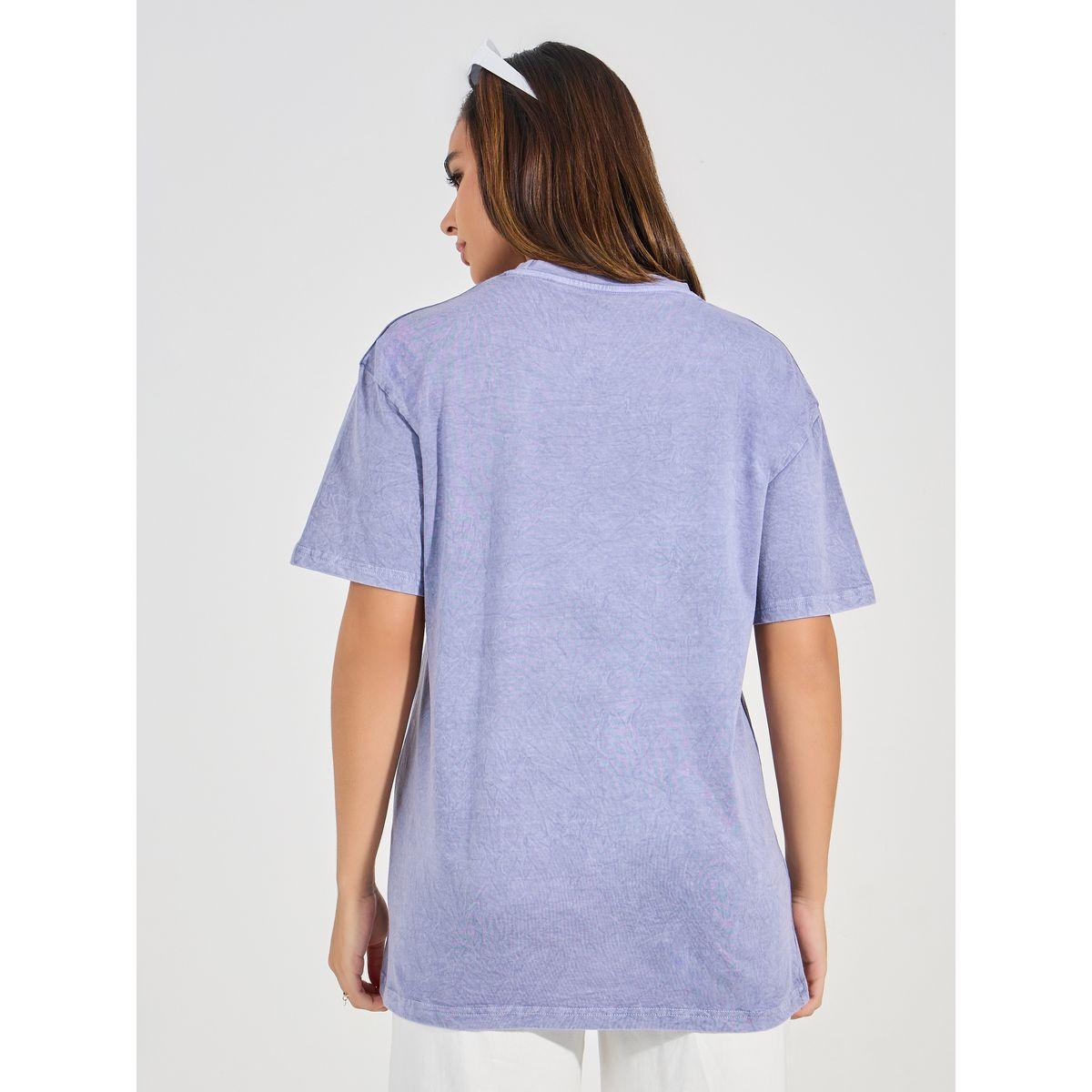 Styli Oversized Acid Wash Floral Graphic Print T-Shirt-women-clothing-tshirts-image-5