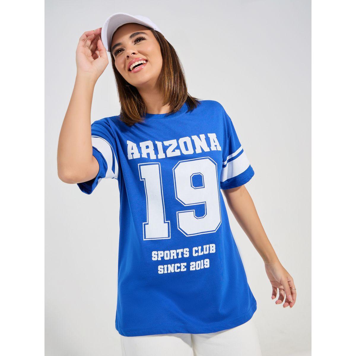 Styli Oversized Arizona Graphic Print Crew Neck T-Shirt-women-clothing-tshirts-image-1