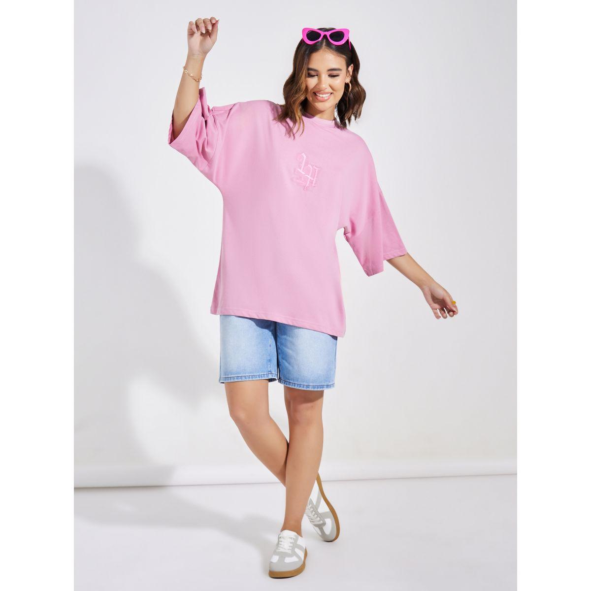 Styli Oversized Embroidery Detail Exaggerated Sleeves T-Shirt-women-clothing-tshirts-image-3