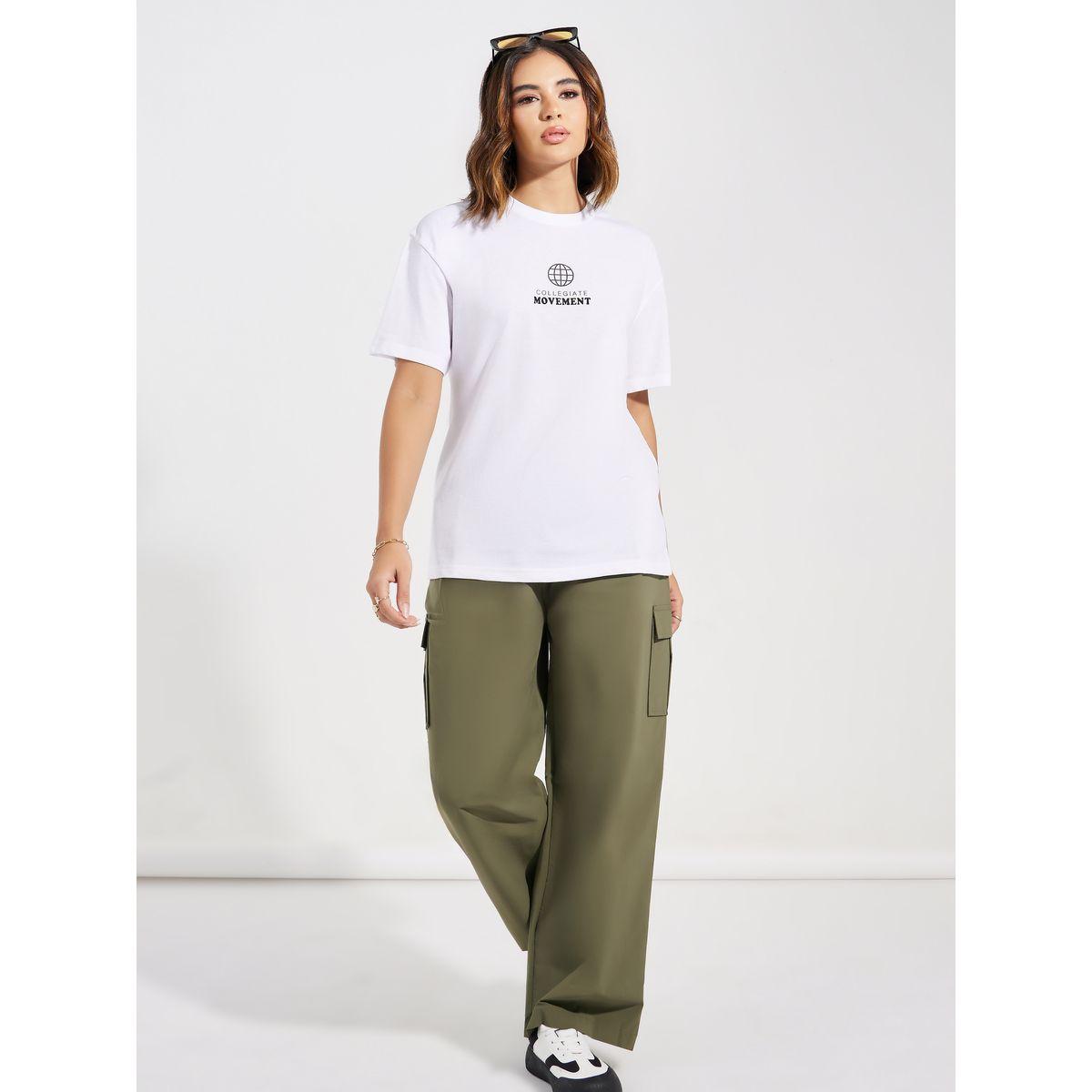 Styli Oversized Back Graphic Print Dropped Shoulder T-Shirt-women-clothing-tshirts-image-3