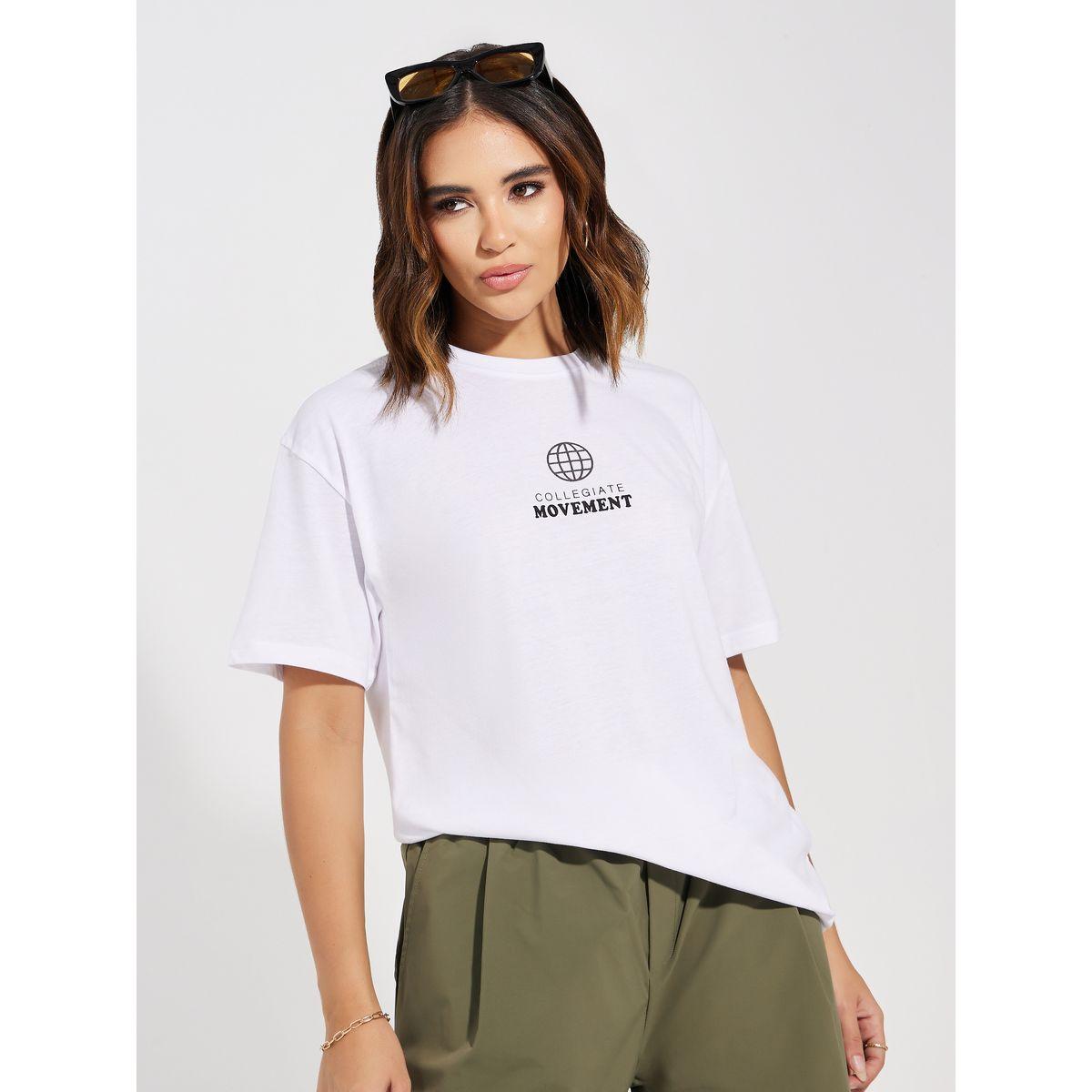 Styli Oversized Back Graphic Print Dropped Shoulder T-Shirt-women-clothing-tshirts-image-5