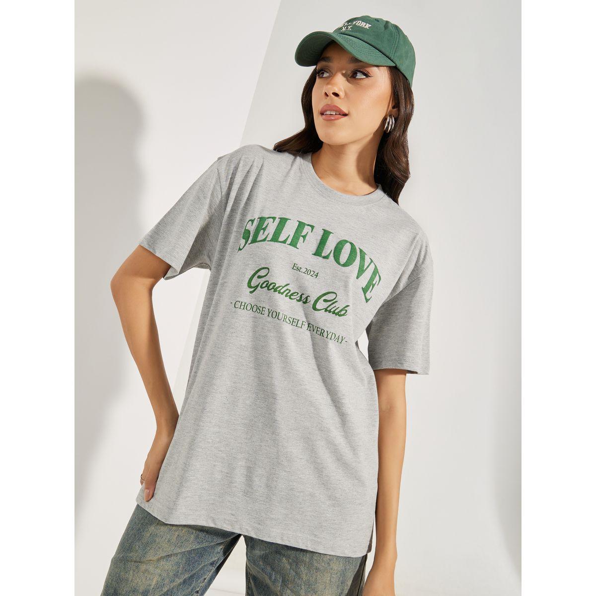Styli Oversized Puff Slogan Print Drop Shoulder T-Shirt-women-clothing-tshirts-image-3