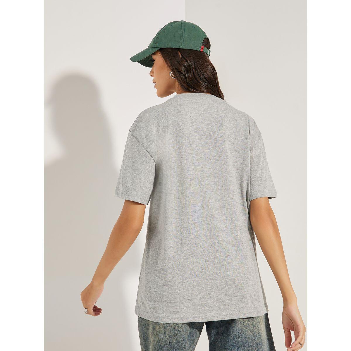 Styli Oversized Puff Slogan Print Drop Shoulder T-Shirt-women-clothing-tshirts-image-4